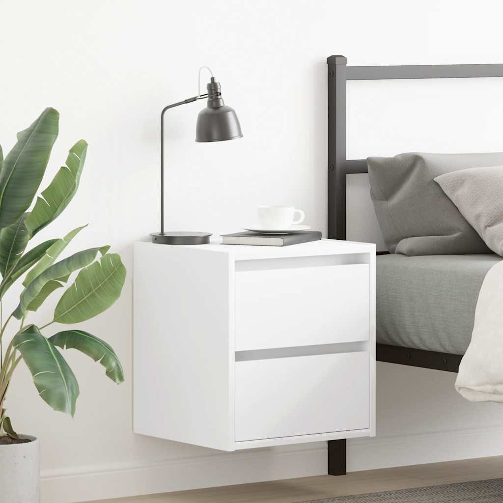 Tables de chevet murales 2 pcs blanc 38x34x40 cm - XIOS