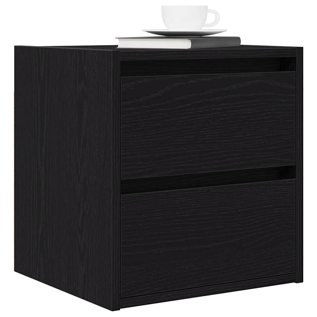 Tables de chevet murales 2 pcs chêne noir 38x34x40 cm - XIOS