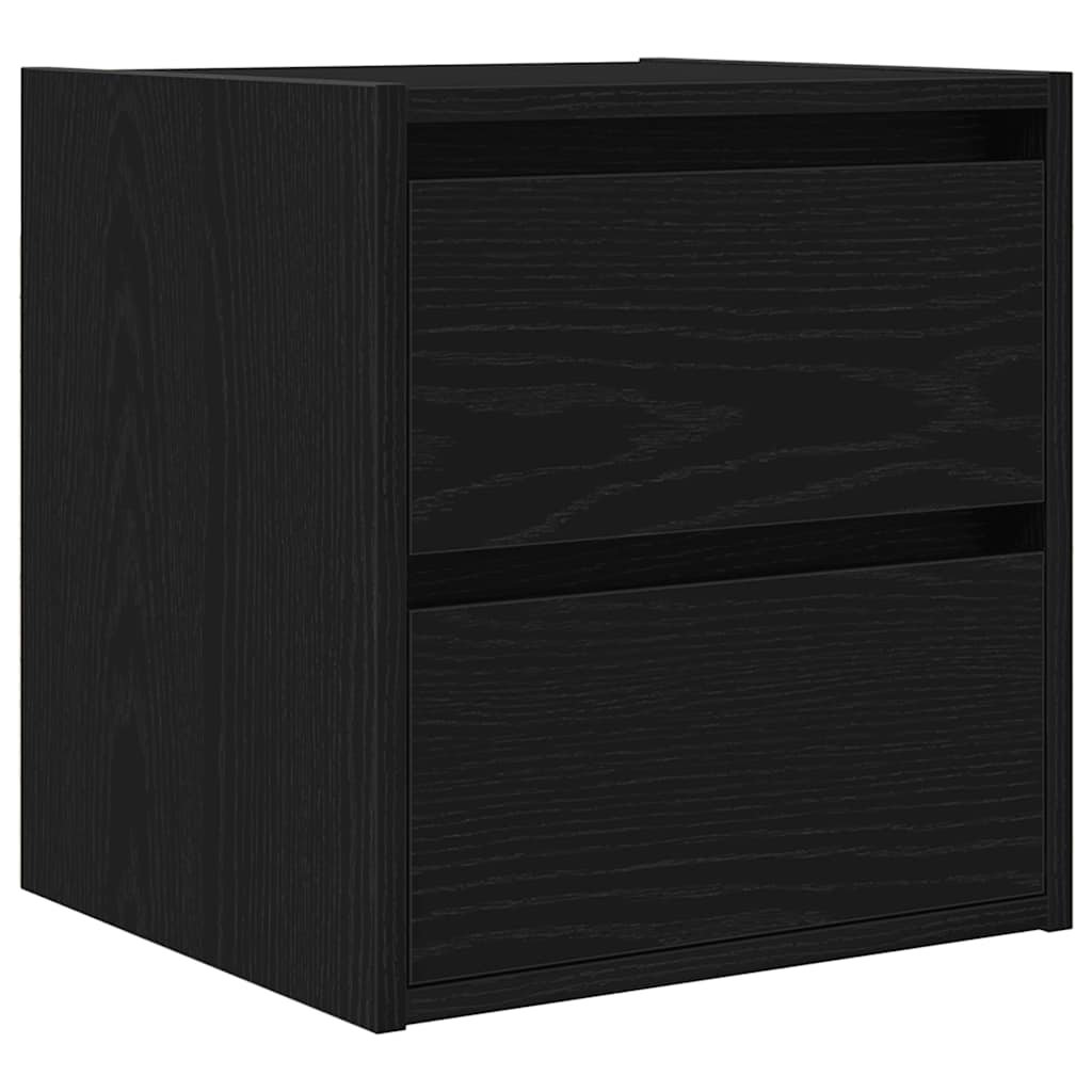 Tables de chevet murales 2 pcs chêne noir 38x34x40 cm - XIOS
