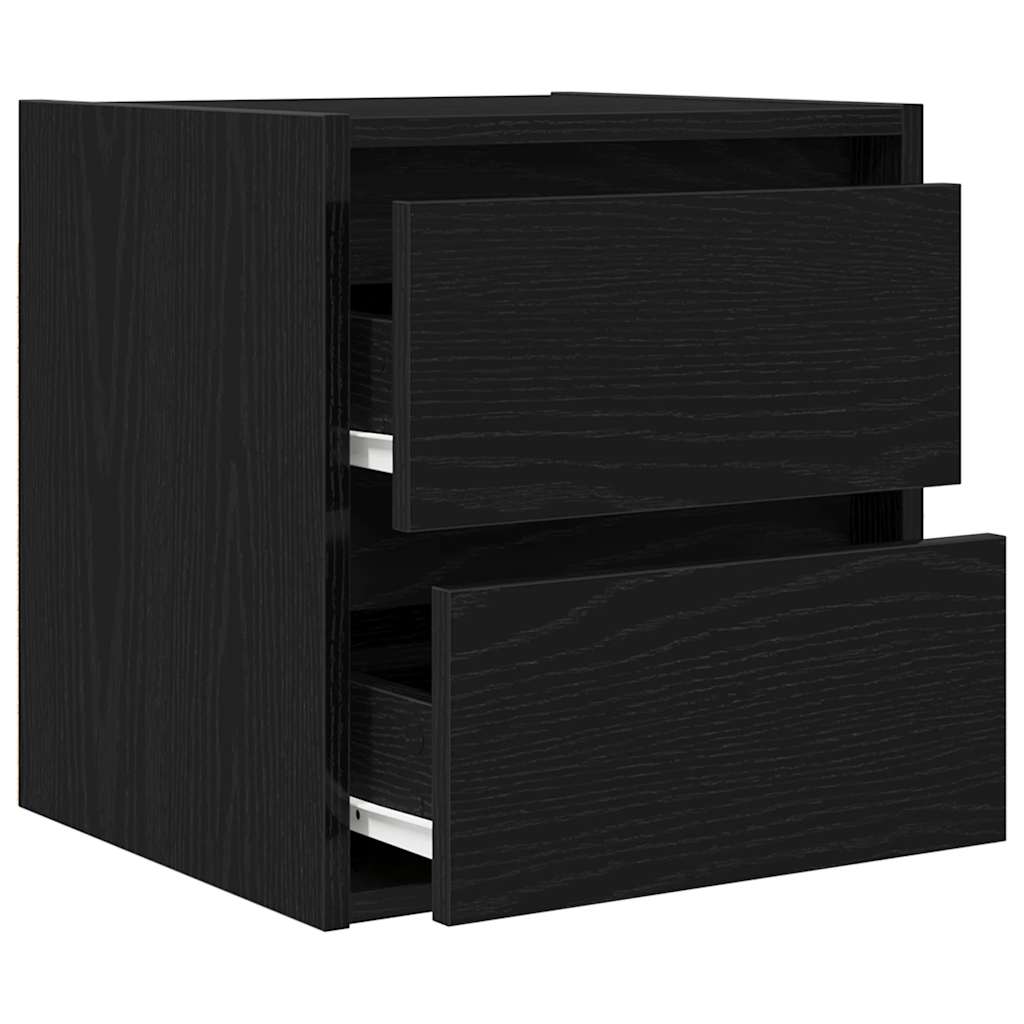 Tables de chevet murales 2 pcs chêne noir 38x34x40 cm - XIOS