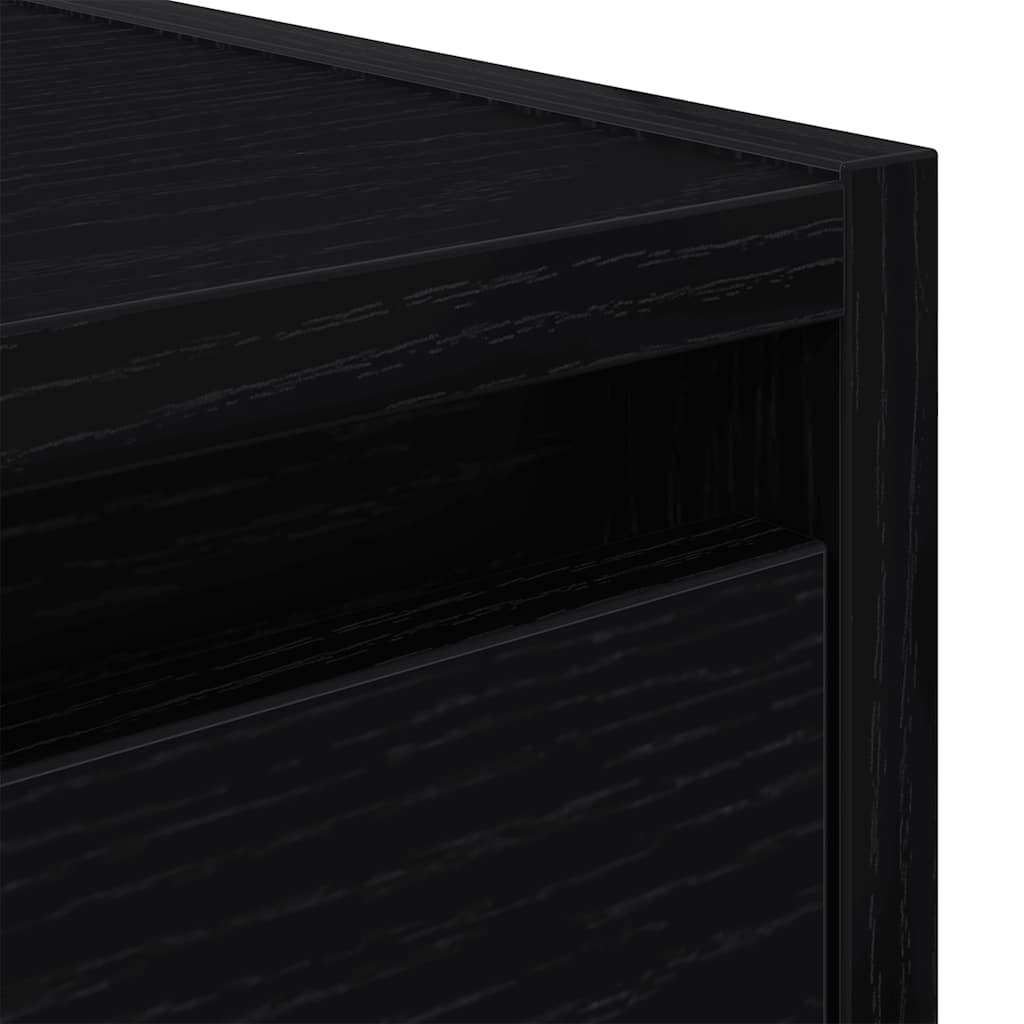 Tables de chevet murales 2 pcs chêne noir 38x34x40 cm - XIOS