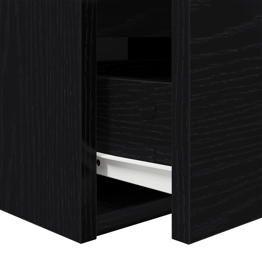 Tables de chevet murales 2 pcs chêne noir 38x34x40 cm - XIOS