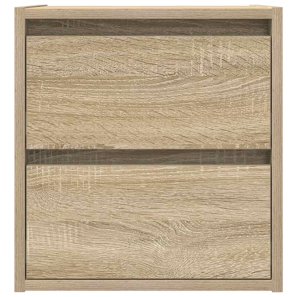Tables de chevet murales 2 pcs chêne sonoma 38x34x40 cm - XIOS