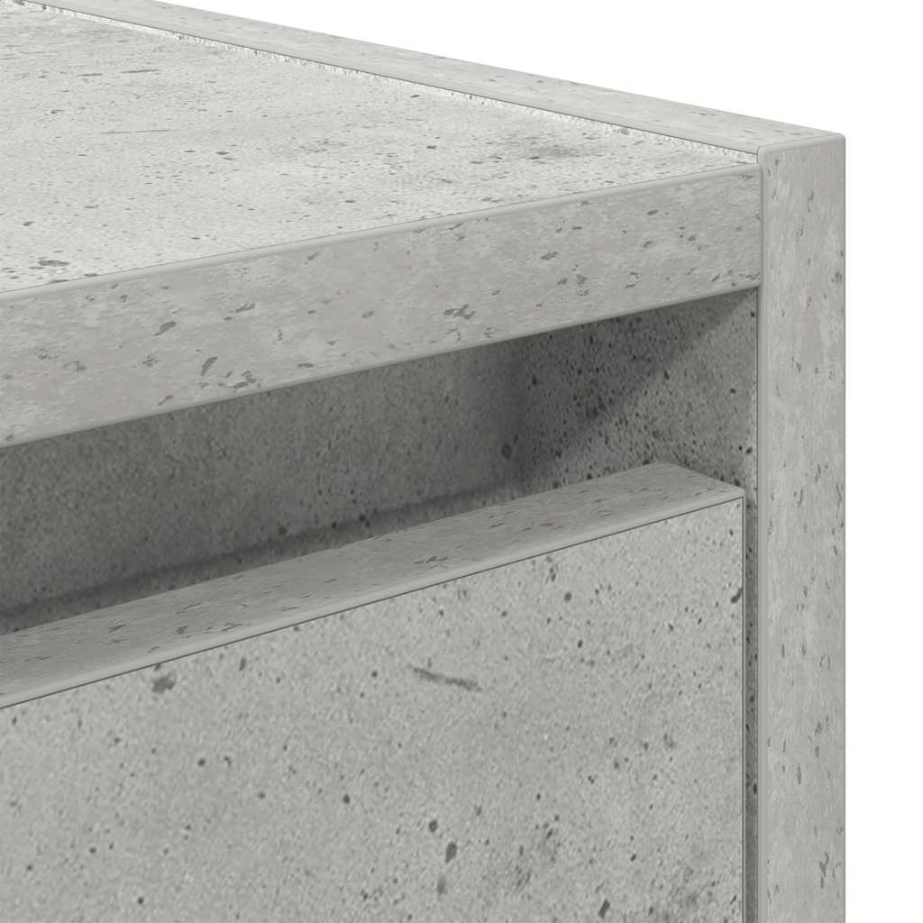 Tables de chevet murales 2 pcs gris béton 38x34x40 cm - XIOS
