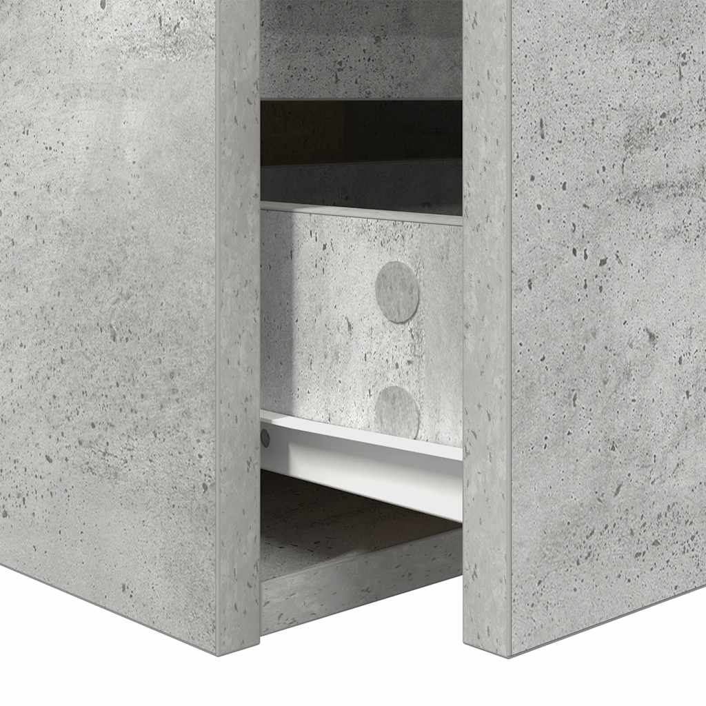 Tables de chevet murales 2 pcs gris béton 38x34x40 cm - XIOS