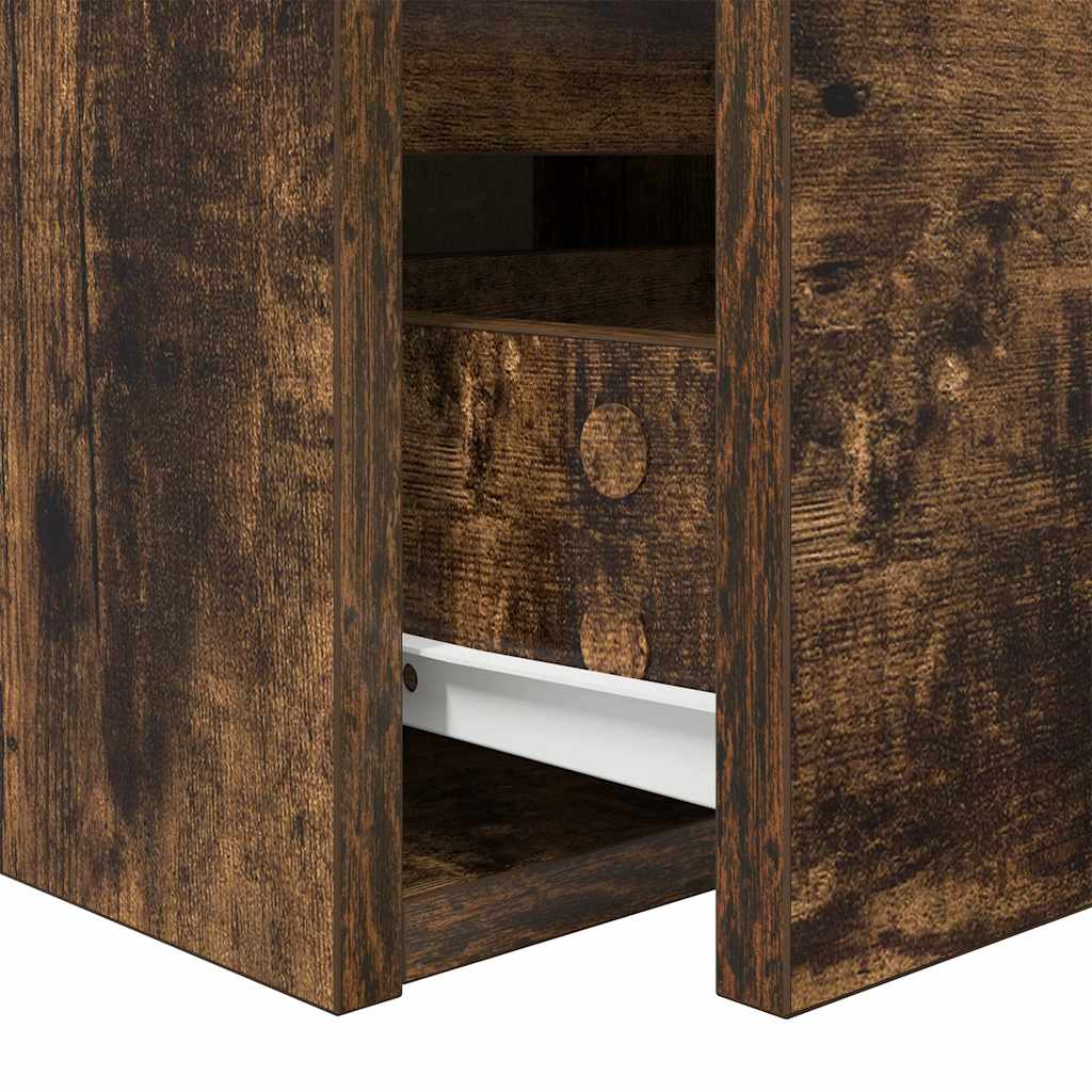 Tables de chevet murales 2 pcs chêne fumé 38x34x40 cm - XIOS