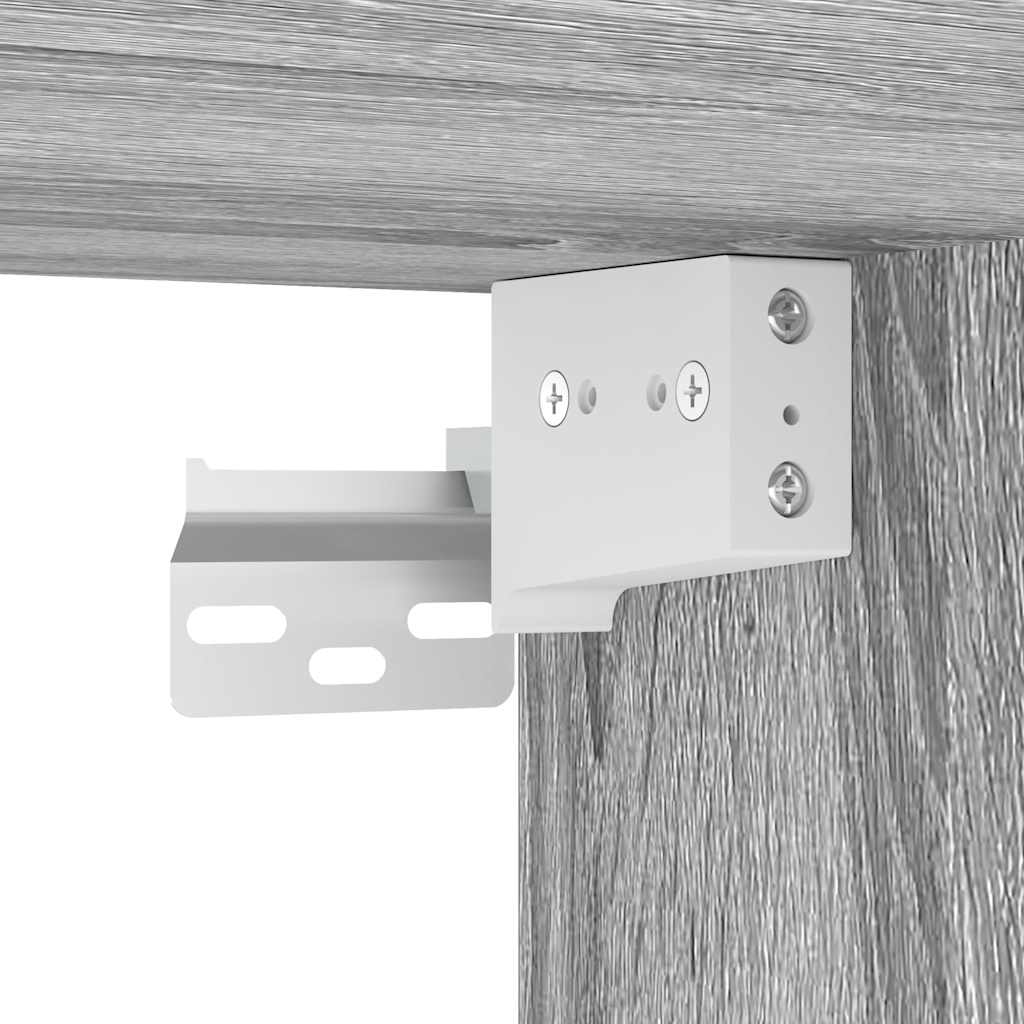 Table de chevet murale sonoma gris 38x34x40 cm