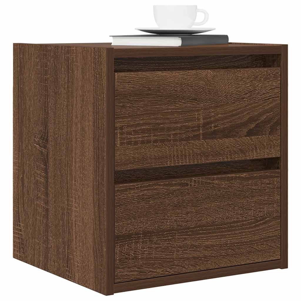 Tables de chevet murales 2 pcs chêne marron 38x34x40 cm - XIOS