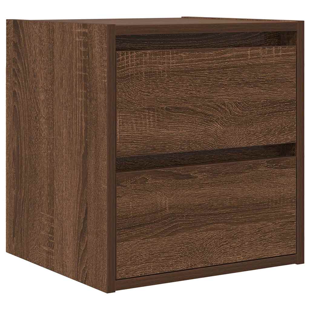 Tables de chevet murales 2 pcs chêne marron 38x34x40 cm - XIOS
