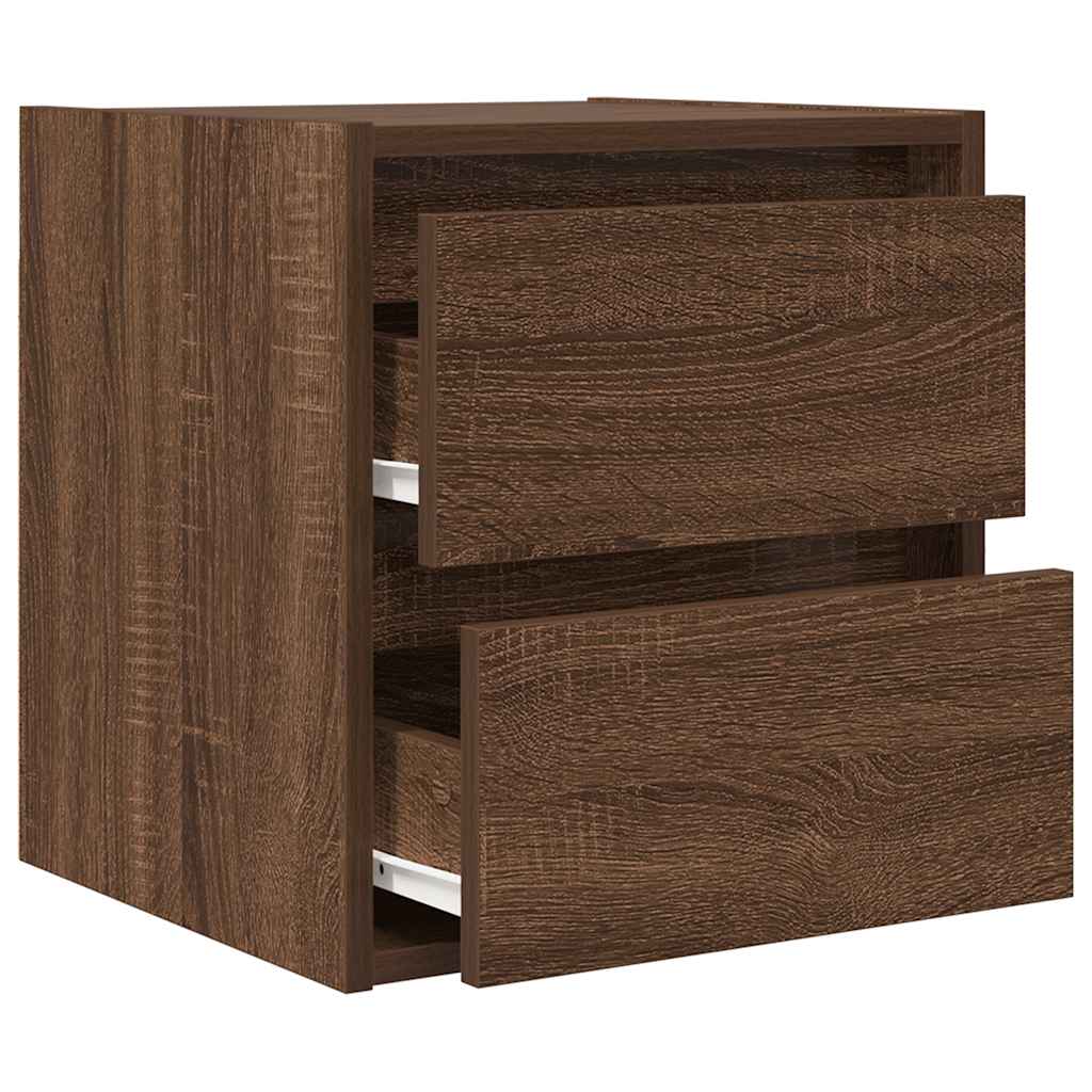 Tables de chevet murales 2 pcs chêne marron 38x34x40 cm - XIOS