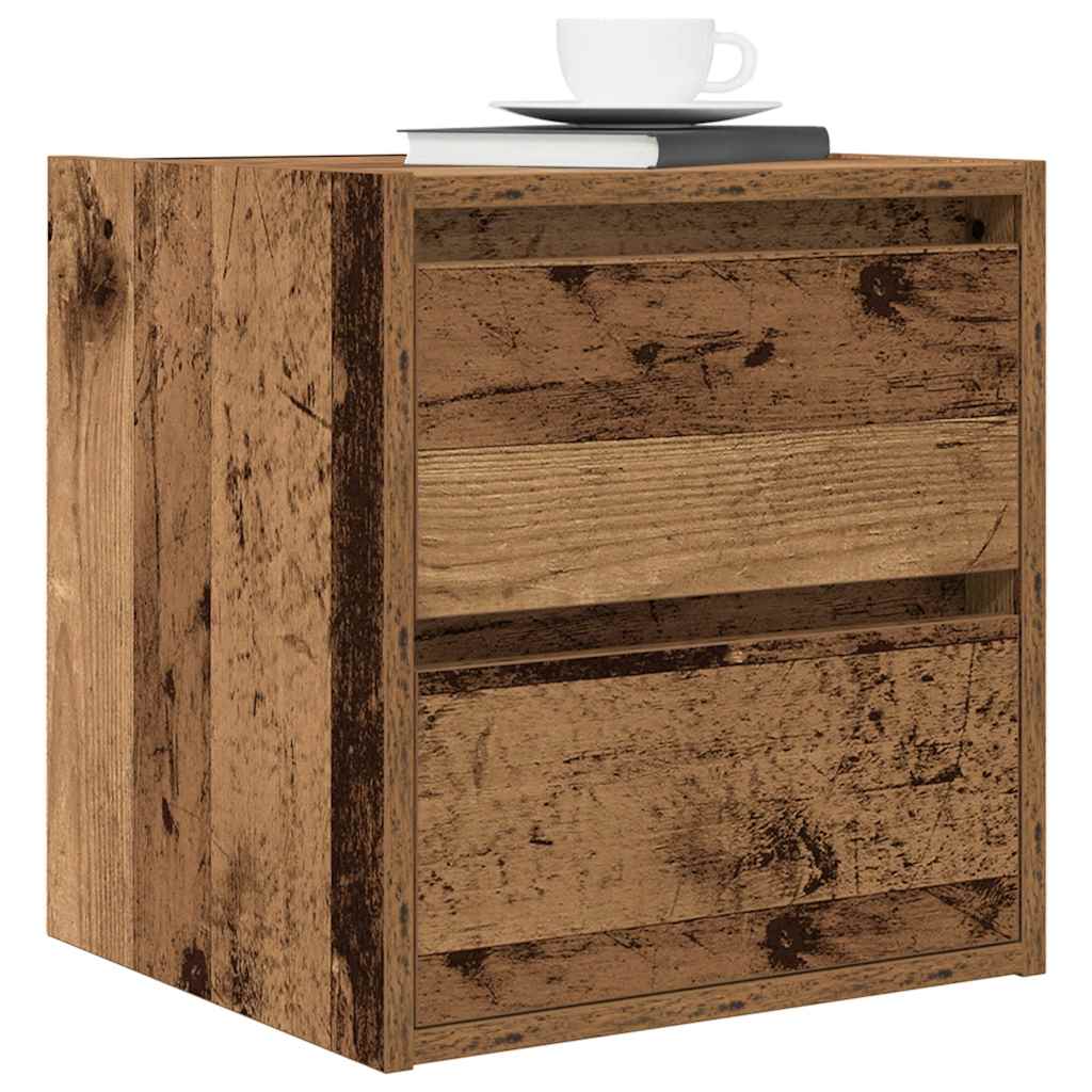 Tables de chevet murales 2 pcs vieux bois 38x34x40 cm - XIOS