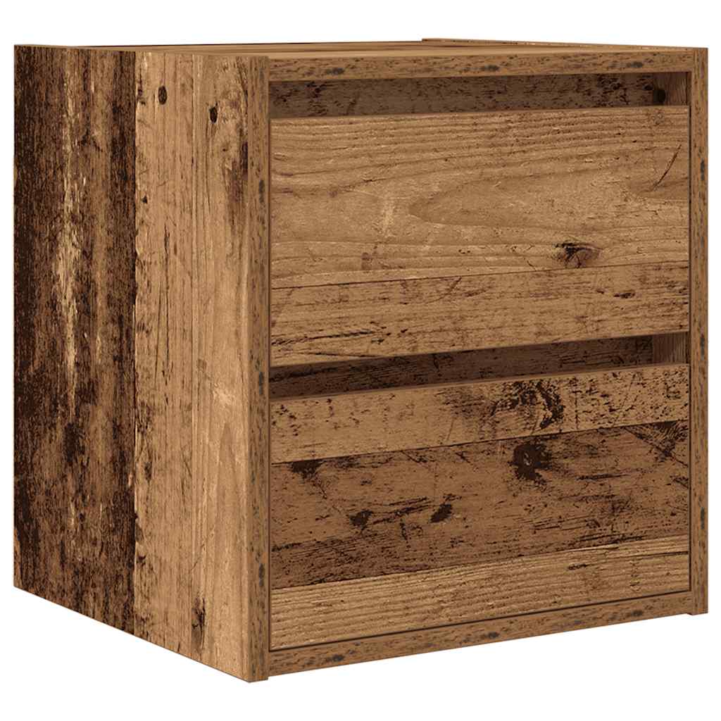 Tables de chevet murales 2 pcs vieux bois 38x34x40 cm - XIOS