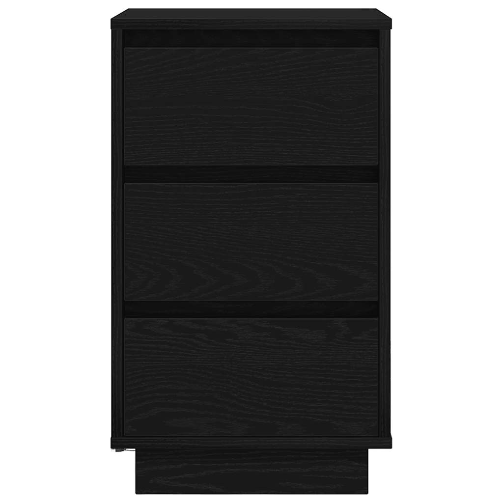 Table de chevet avec lumières LED noir 38x34x65 cm - XIOS