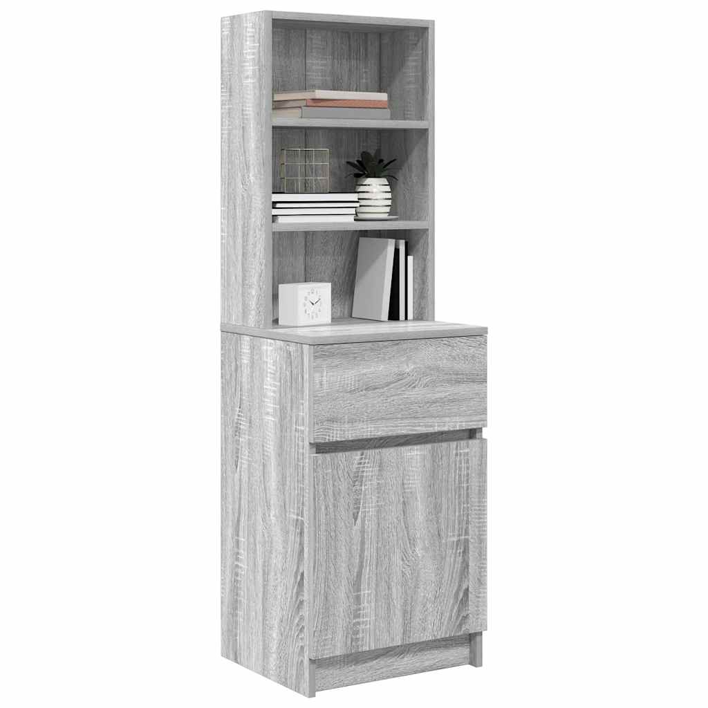 Table de chevet sonoma gris 39x35x125 cm bois d’ingénierie - XIOS