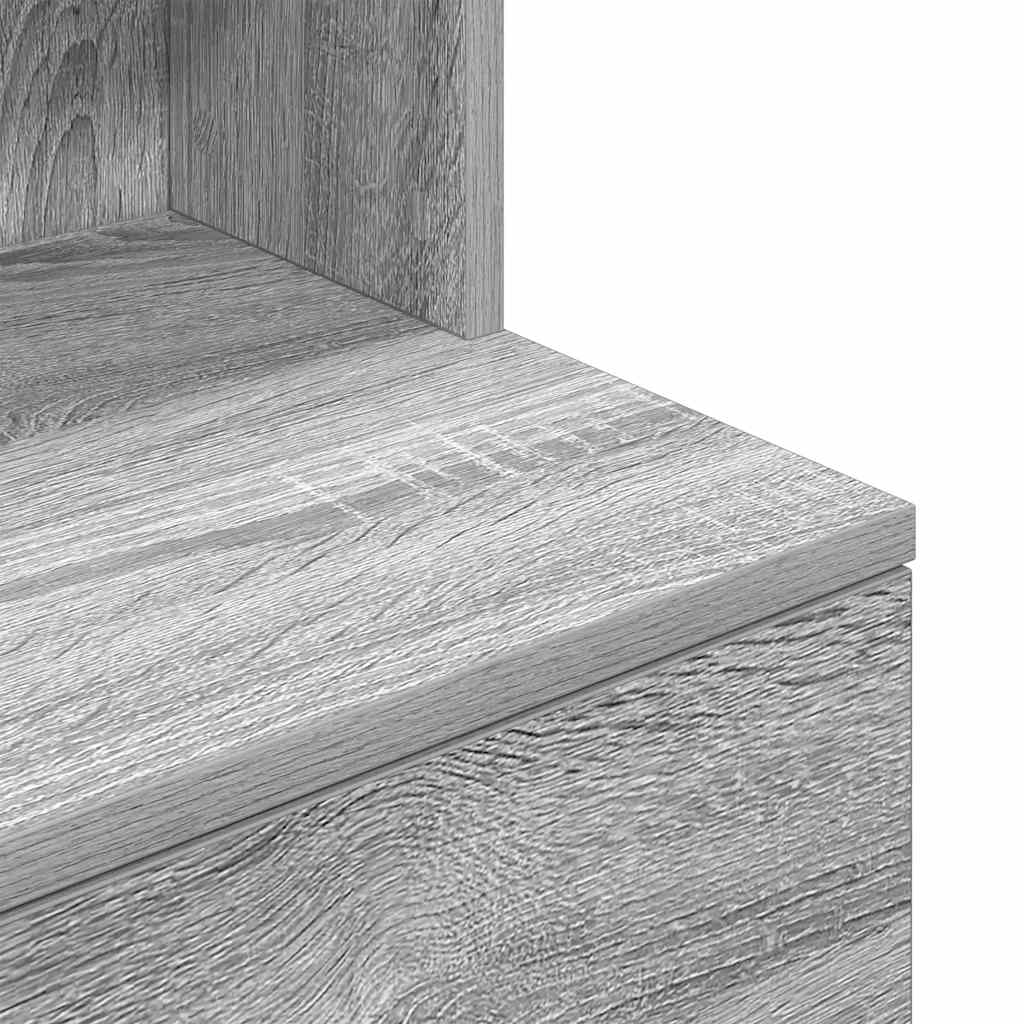 Table de chevet sonoma gris 39x35x125 cm bois d’ingénierie - XIOS