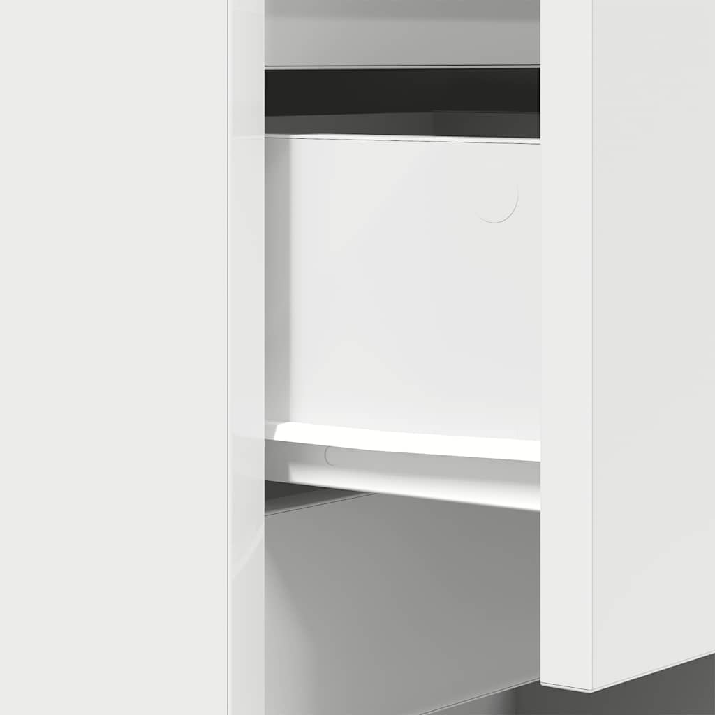 Tables de chevet avec 3 tiroirs 2 pcs blanc 39x35x65 cm - XIOS