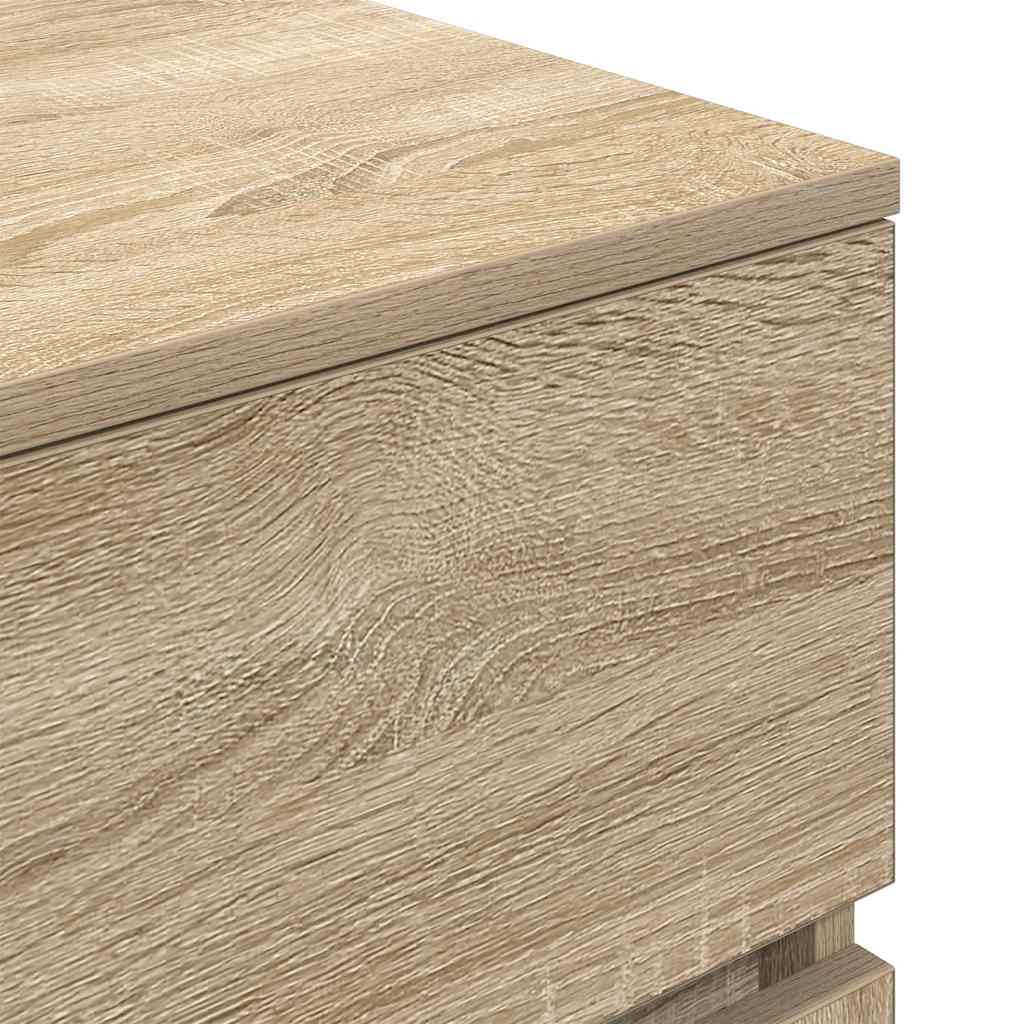 Tables de chevet avec 3 tiroirs 2 pcs chêne sonoma 39x35x65 cm - XIOS