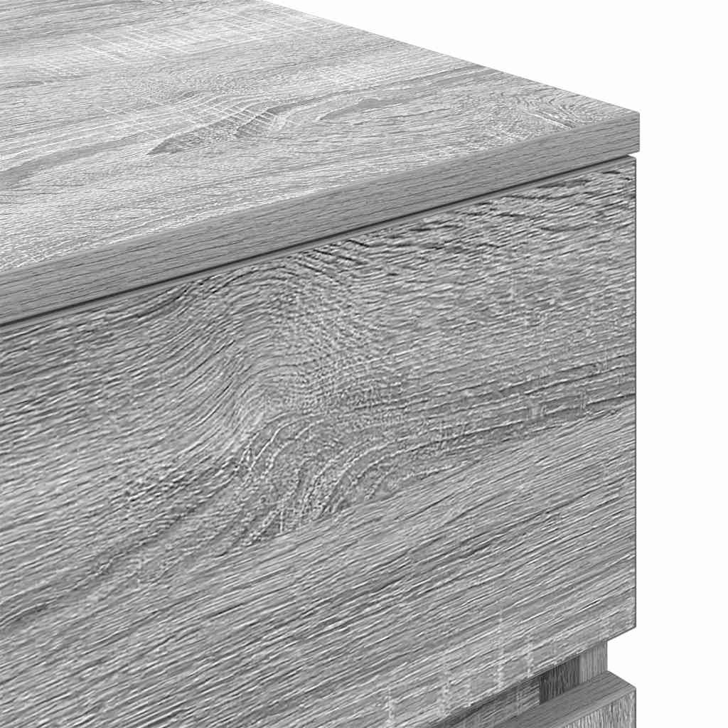 Tables de chevet avec 3 tiroirs 2 pcs sonoma gris 39x35x65 cm - XIOS