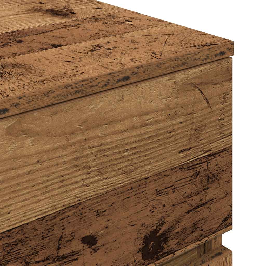 Tables de chevet avec 3 tiroirs 2 pcs vieux bois 39x35x65 cm - XIOS