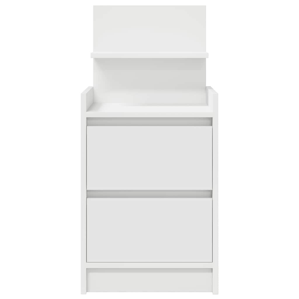 Tables de chevet avec 2 tiroirs 2 pcs blanc 38x34x80 cm - XIOS