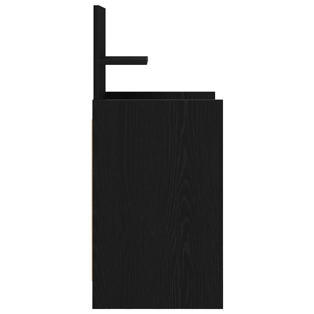 Table de chevet avec 2 tiroirs noir 38x34x80 cm - XIOS