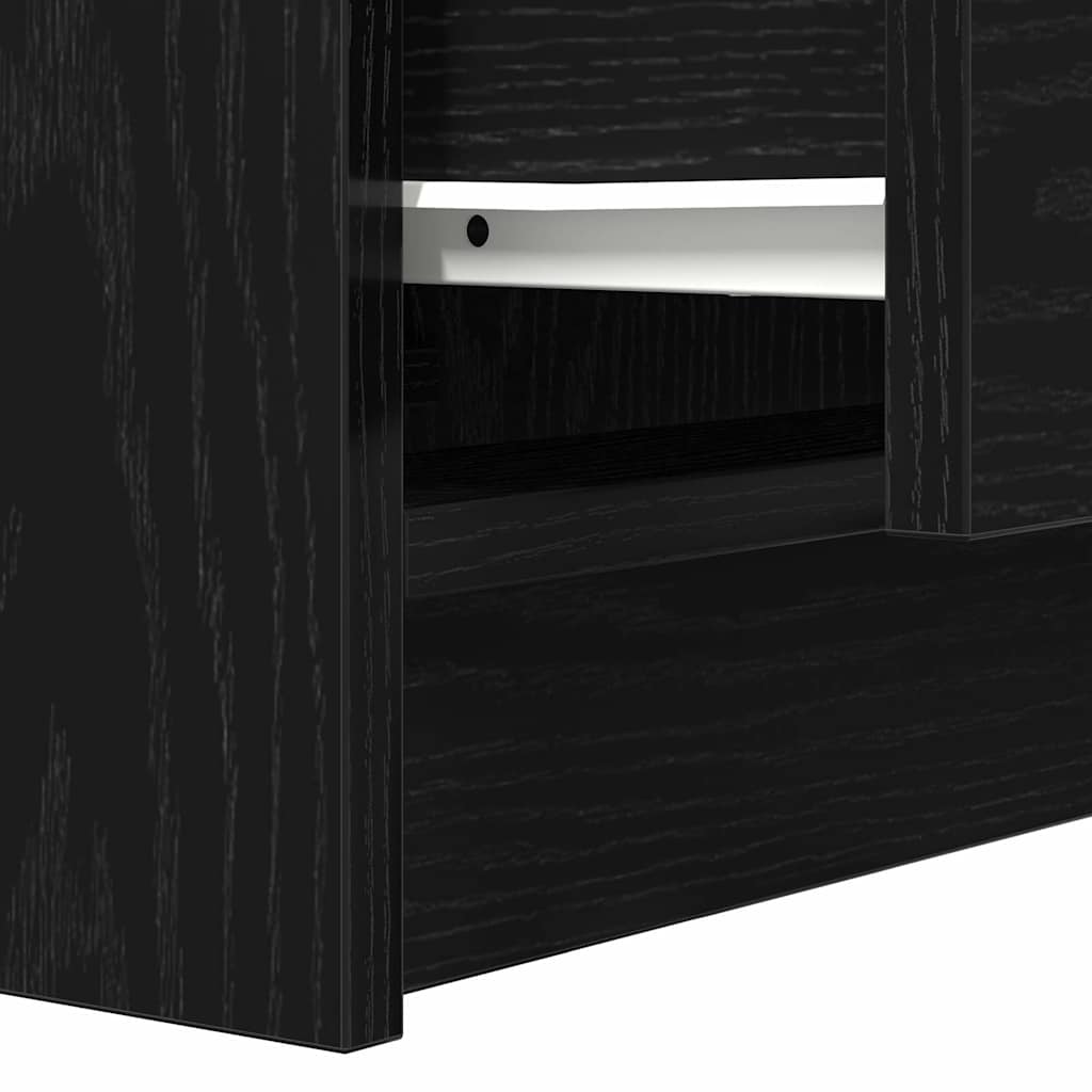 Tables de chevet avec 2 tiroirs 2 pcs chêne noir 38x34x80 cm - XIOS