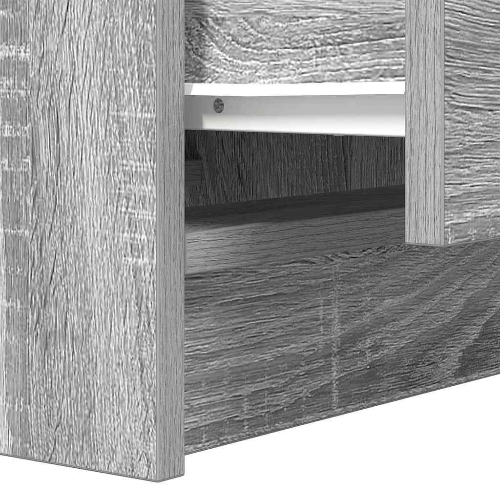 Tables de chevet avec 2 tiroirs 2 pcs sonoma gris 38x34x80 cm - XIOS