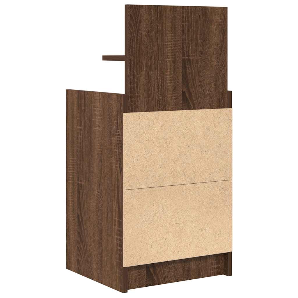 Tables de chevet avec 2 tiroirs 2 pcs chêne marron 38x34x80 cm - XIOS