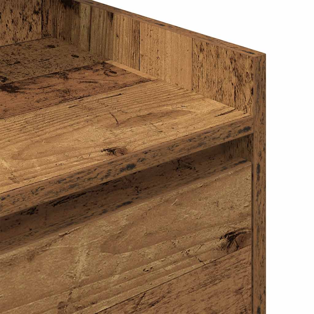Tables de chevet avec 2 tiroirs 2 pcs vieux bois 38x34x80 cm - XIOS