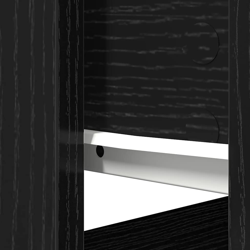 Table console avec tiroirs noir 85,5x38,5x74,5 cm - XIOS