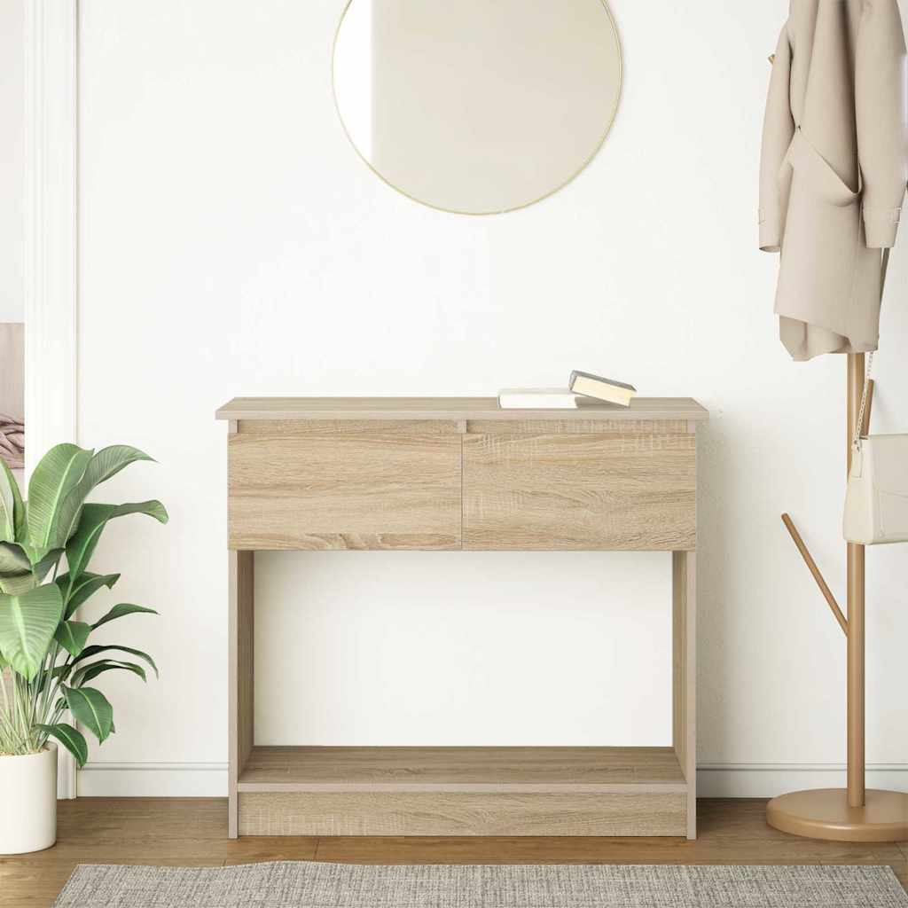 Table console avec tiroirs chêne sonoma 85,5x38,5x74,5 cm - XIOS