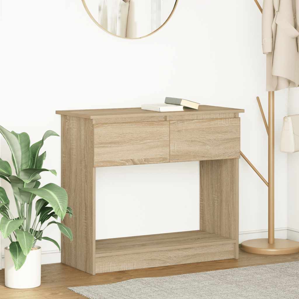 Table console avec tiroirs chêne sonoma 85,5x38,5x74,5 cm - XIOS