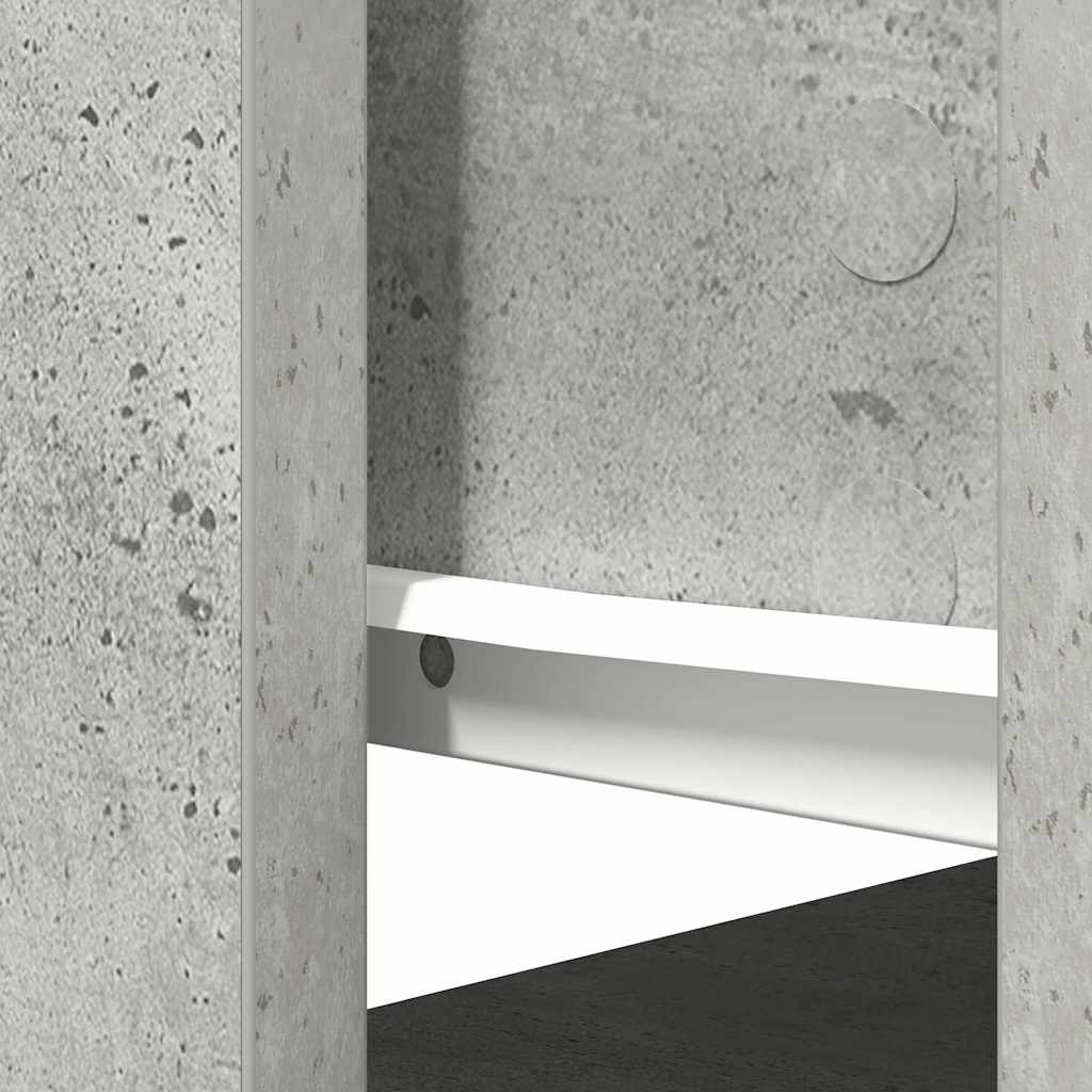 Table console avec tiroirs gris béton 85,5x38,5x74,5 cm - XIOS