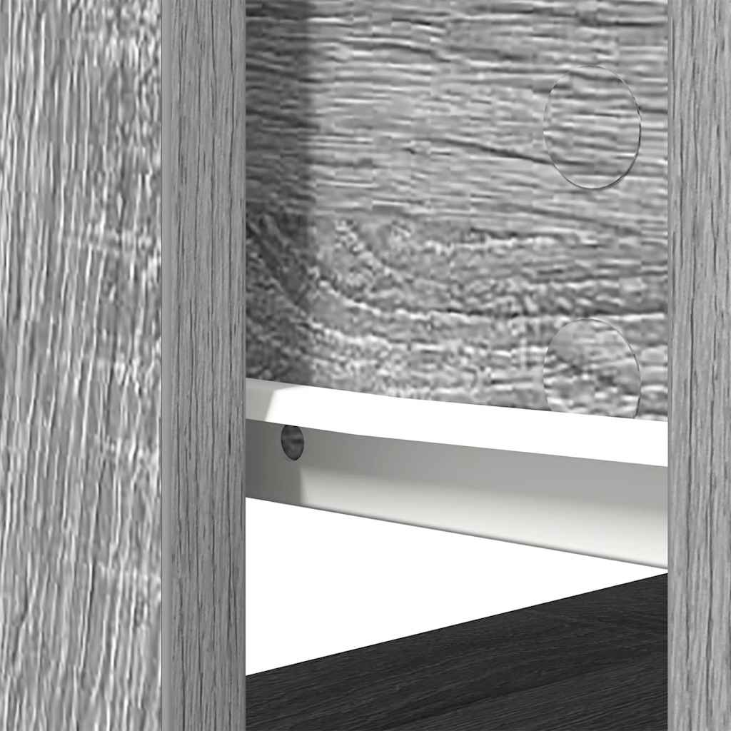 Table console avec tiroirs sonoma gris 85,5x38,5x74,5 cm - XIOS