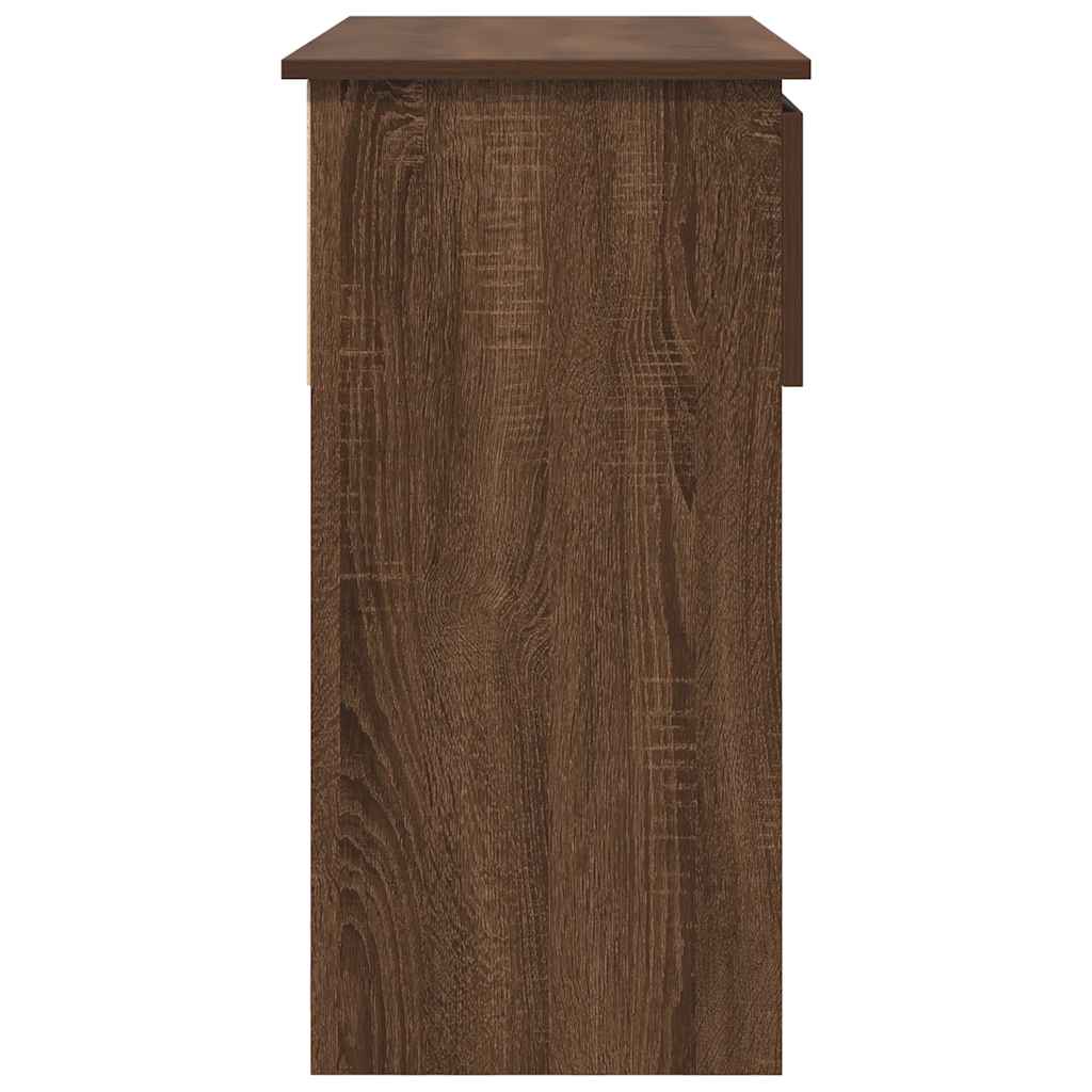 Table console avec tiroirs chêne marron 85,5x38,5x74,5 cm - XIOS