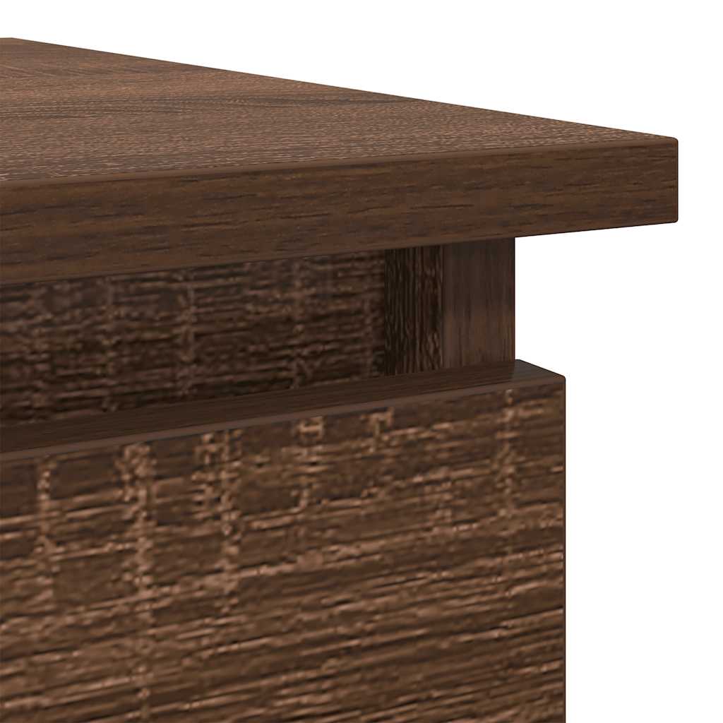 Table console avec tiroirs chêne marron 85,5x38,5x74,5 cm - XIOS