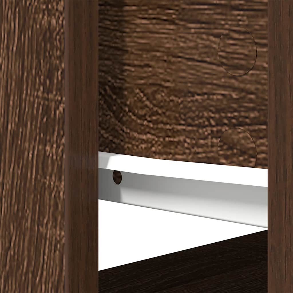Table console avec tiroirs chêne marron 85,5x38,5x74,5 cm - XIOS