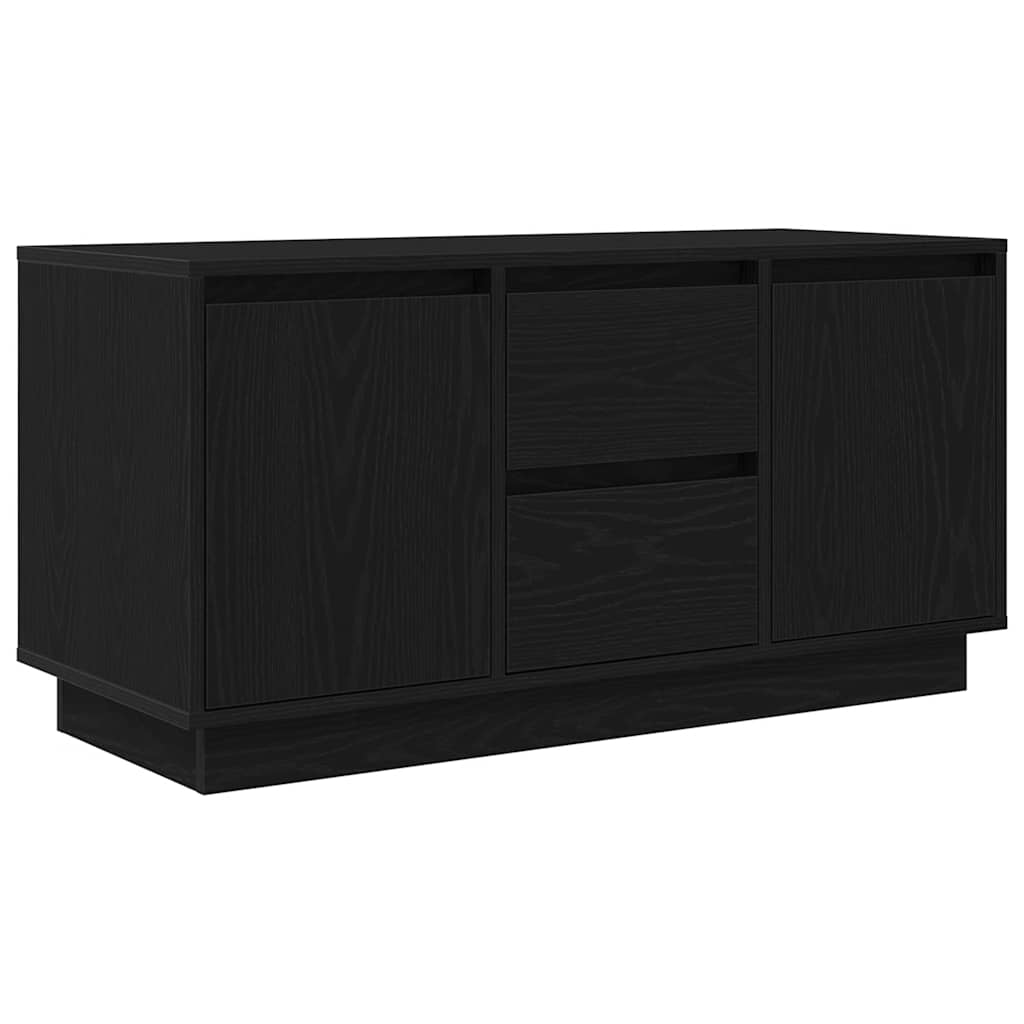 Meuble TV avec lumières LED chêne noir 100x41x50 cm - XIOS