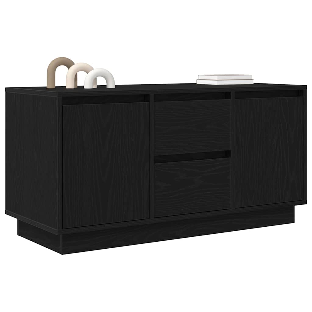 Meuble TV avec lumières LED chêne noir 100x41x50 cm - XIOS