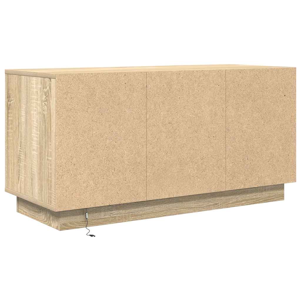 Meuble TV avec lumières LED chêne sonoma 100x41x50 cm - XIOS