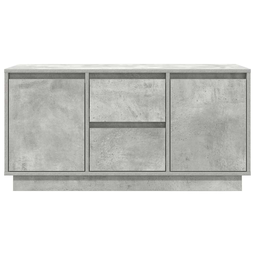 Meuble TV avec lumières LED gris béton 100x41x50 cm - XIOS