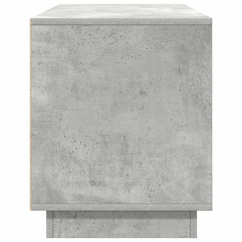 Meuble TV avec lumières LED gris béton 100x41x50 cm - XIOS
