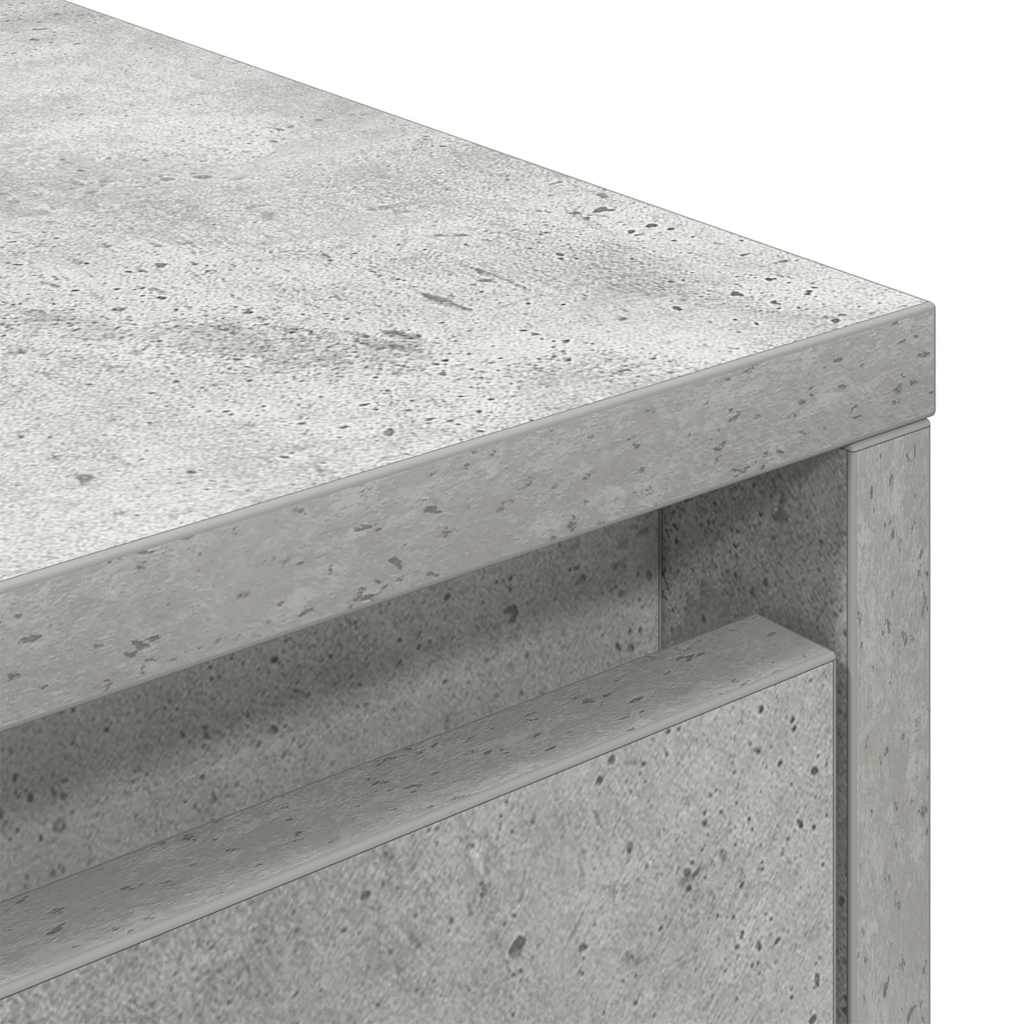 Meuble TV avec lumières LED gris béton 100x41x50 cm - XIOS