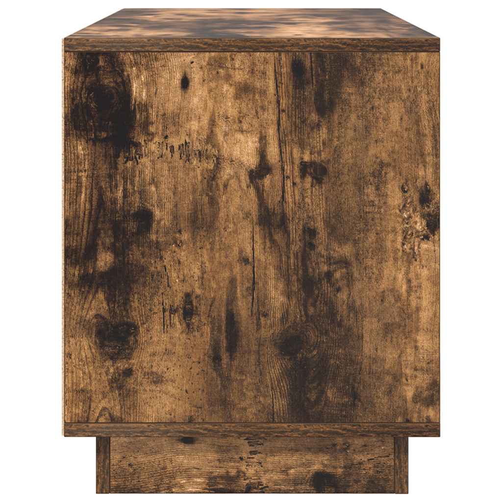 Meuble TV avec lumières LED chêne fumé 100x41x50 cm - XIOS