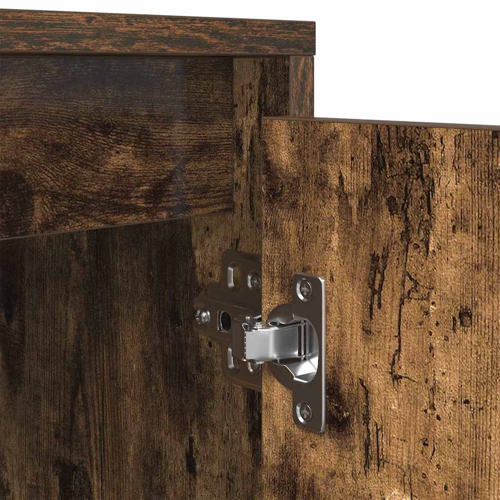 Meuble TV avec lumières LED chêne fumé 100x41x50 cm - XIOS