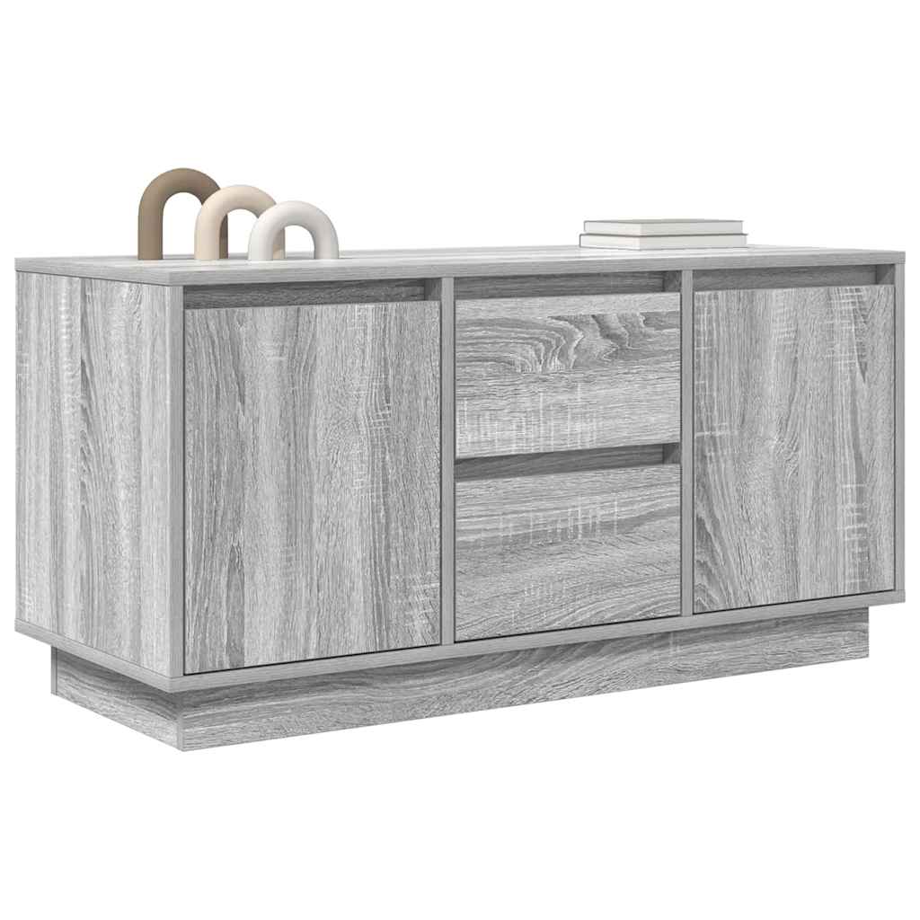 Meuble TV avec lumières LED sonoma gris 100x41x50 cm - XIOS