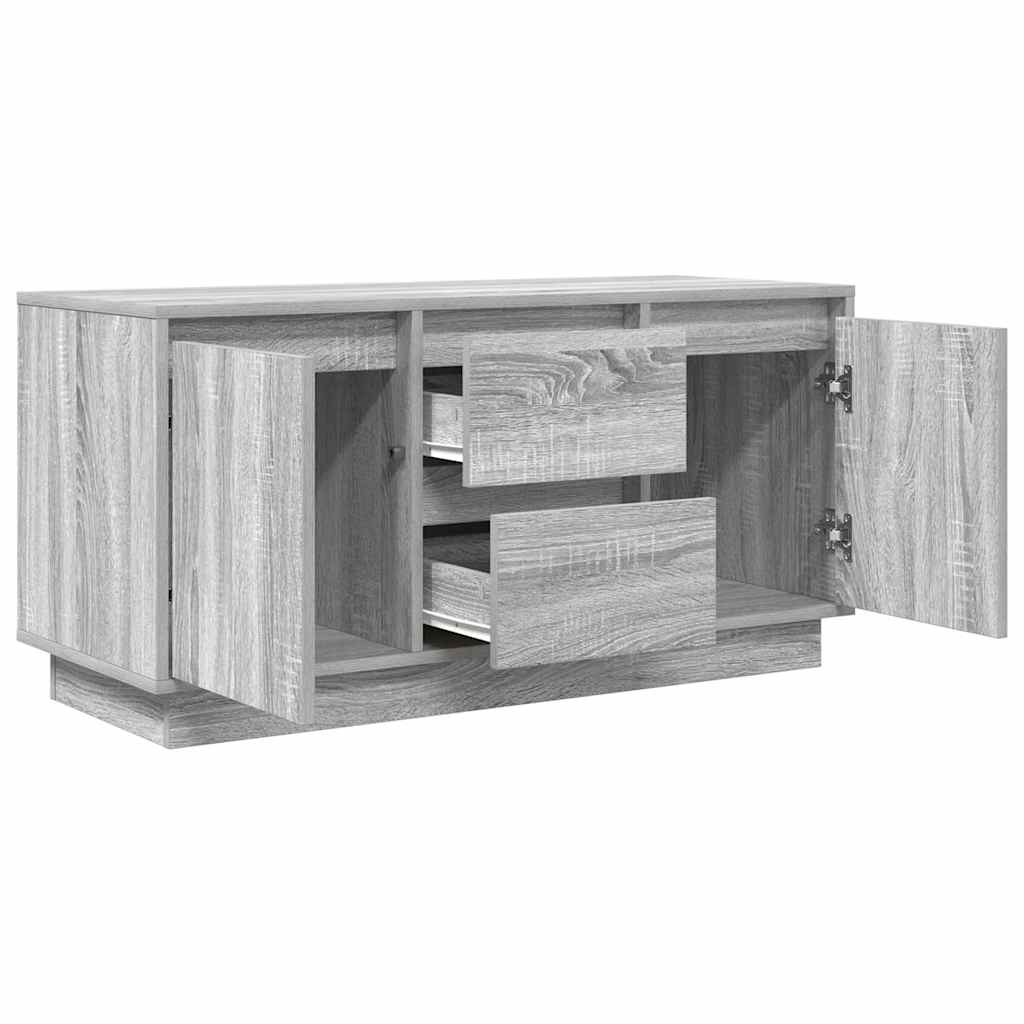 Meuble TV avec lumières LED sonoma gris 100x41x50 cm - XIOS