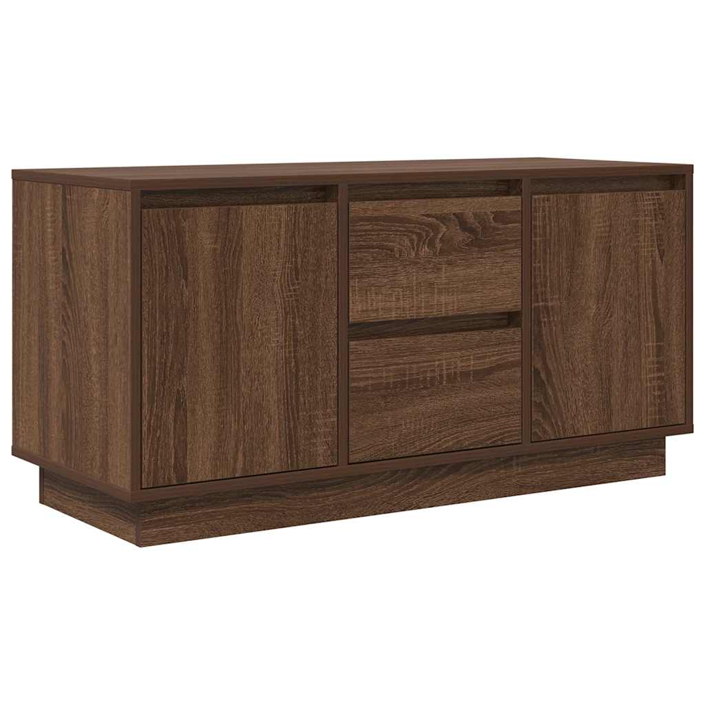 Meuble TV avec lumières LED chêne marron 100x41x50 cm - XIOS