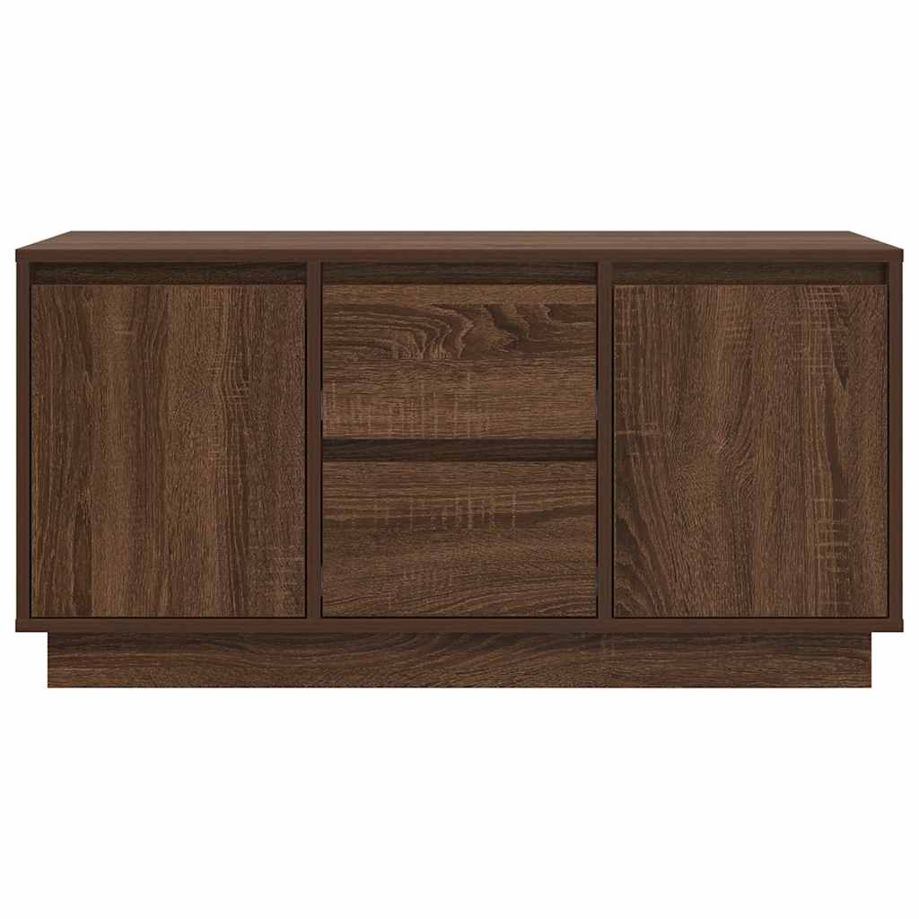 Meuble TV avec lumières LED chêne marron 100x41x50 cm - XIOS