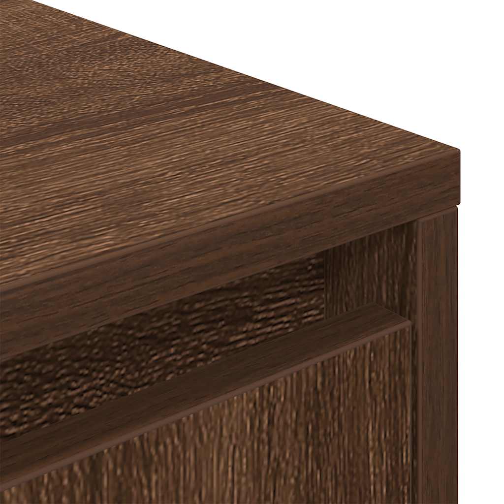 Meuble TV avec lumières LED chêne marron 100x41x50 cm - XIOS
